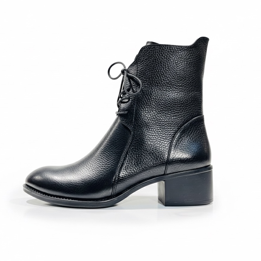 نیم بوت افرینا رنگ مشکی - طوسی, 36